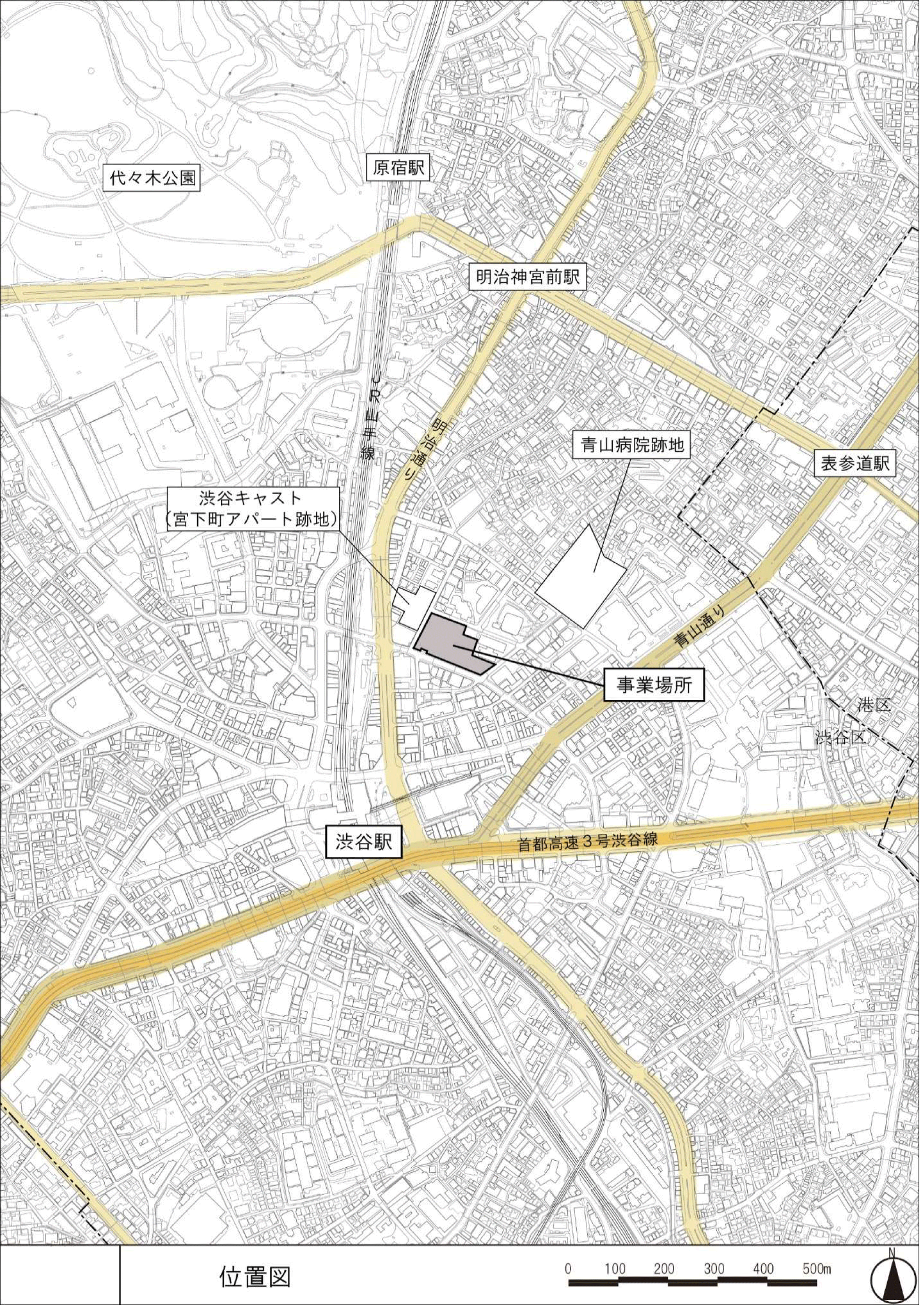 宮下町アパート跡地事業地図