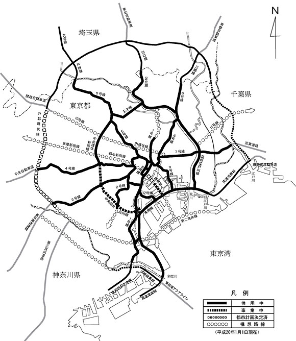 首都高速道路網図