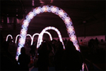 山手トンネル見学会における展示　光のオブジェ１