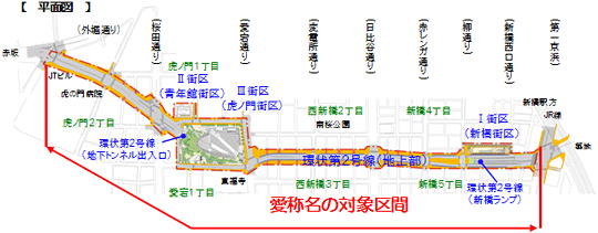 環状二号線 新橋 虎ノ門 地上部道路の愛称名の決定について 東京都第二市街地整備事務所 東京都都市整備局 環状二号線 新橋 虎ノ門 地上部道路の愛称名の決定について 東京都第二市街地整備事務所 東京都都市整備局