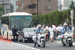 走り初めの様子