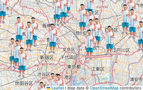 東京都内に多数存在する東京型銭湯を検索するためのマップのイメージ画像