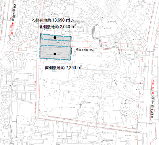 位置及び敷地面積図